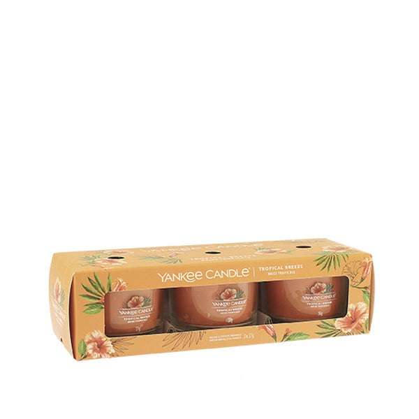 Set of votive candles in glass Tropica l Breeze 3 x 37 g 0,111 kg