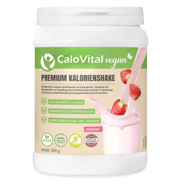 CaloVital VEGAN Nahrung für Gewichtszunahme & Spurenelemente 500 g