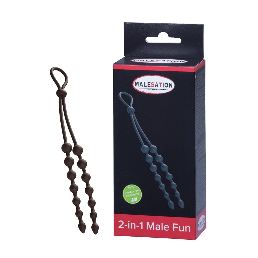 MALESATION - Penisring und Analkette 1 St