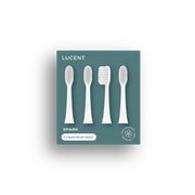 LUCENT Spark Ersatz Zahnbürstenköpfe 4 Stk. weiss 1 St