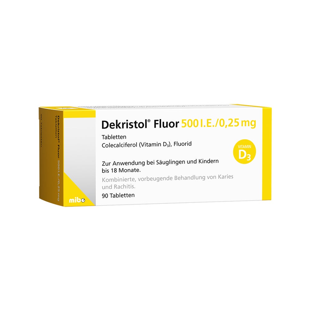 Dekristol Fluor 500 I.E./0,25 mg Tabletten 90 St