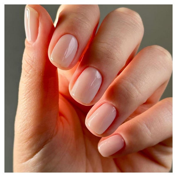 Kunstnägel Press On Kurz Squoval Nude Glossy Nagelkleber AZ2 1 St