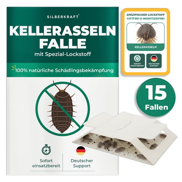 Silberkraft Kellerasselnfalle 15 Fallen 15 St