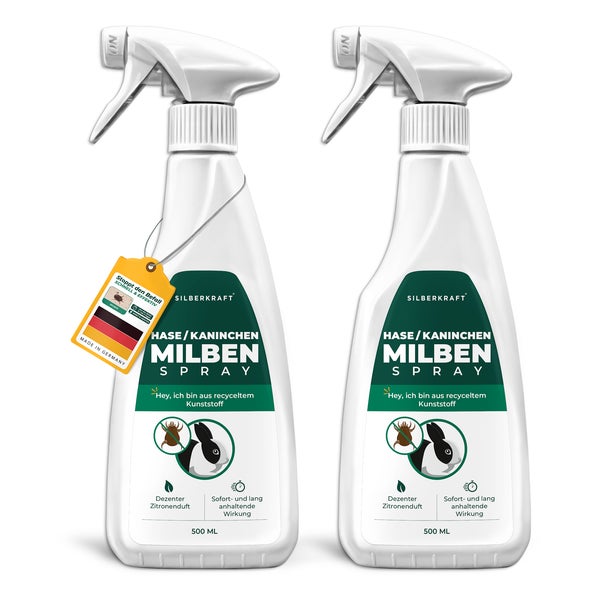 Silberkraft Milbenspray Hase/Kaninchen 2 x 500 ml 1000 ml
