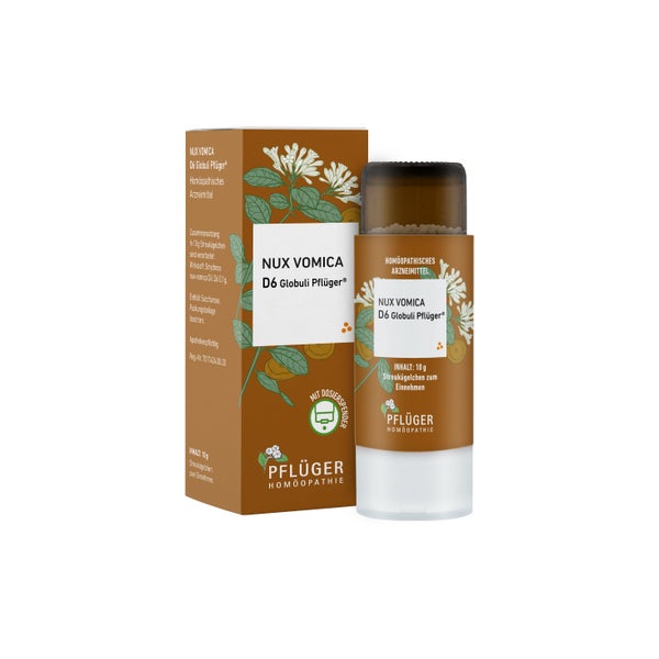 Nux vomica D6 Globuli Pflüger 10 g