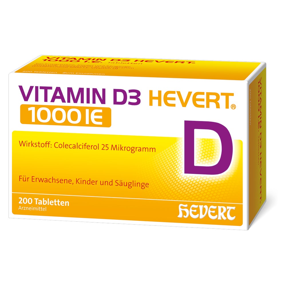 Vitamin D3 Hevert 1000 I.e. Tabletten 200 St