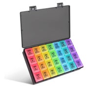 Tablettenbox 7 Tage Pillendose 4 Fächer Medikamentenbox BPA- 1 St