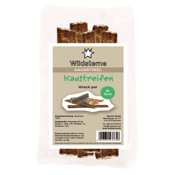 Wildsterne Kaustreifen Hirsch pur 0,01 kg