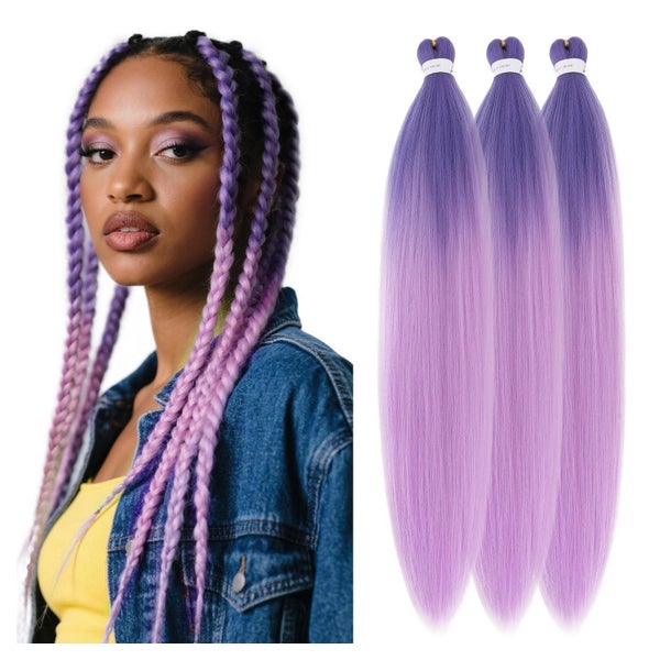 Braids Häkel Box Twist 66 CM Pack of 3 Dunkelviolett bis Hel 1 St