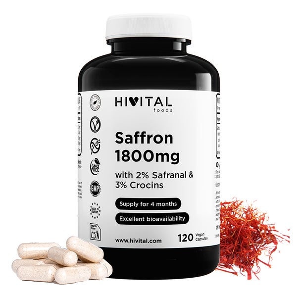 Safran 1800 mg | 120 vegane Kapseln