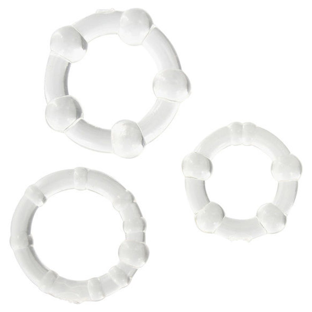 Seven Creations - Set aus drei transparenten Penisringen 1 St