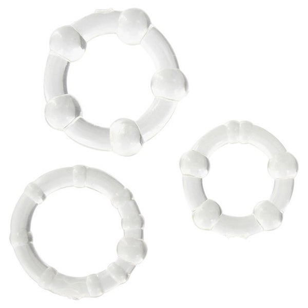 Seven Creations - Set aus drei transparenten Penisringen 1 St