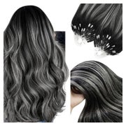 Microring Extensions Echthaar Silber 35 cm-Micro 3-Micro-3-# 1 St