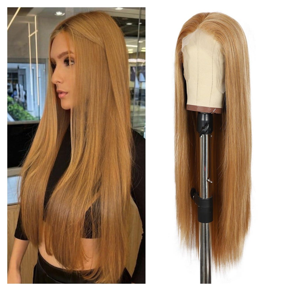 Perücke Lacefront Damen gerade 26 Zoll Synthetik 150 13x6 Ge 1 St