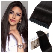 Haarverlängerungen Clip In 40 cm #1BA Light Natürliches Schw 1 St