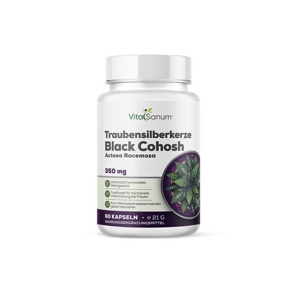 VitaSanum® -Traubensilberkerze (Black Cohosh) 350 mg 60 Kaps  St