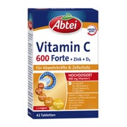Produktabbildung: Abtei Vitamin C 600 Forte Plus 42 St