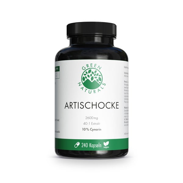 GREEN NATURALS Artischocke 2600 mg mit 10% Cynarin 240 St