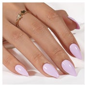 Künstliche Nägel Press On Gel Soft Mandel Lila Sheer Set 24 1 St