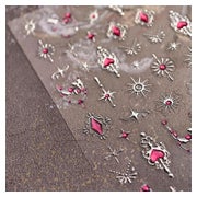 Nagelsticker Mondstern 5D stereoskopisch selbstklebend Nagel 1 St