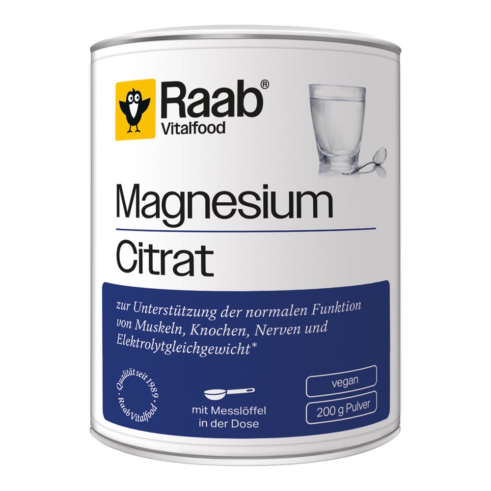 Raab Vitalfood® Magnesiumcitrat Pulver 200 g