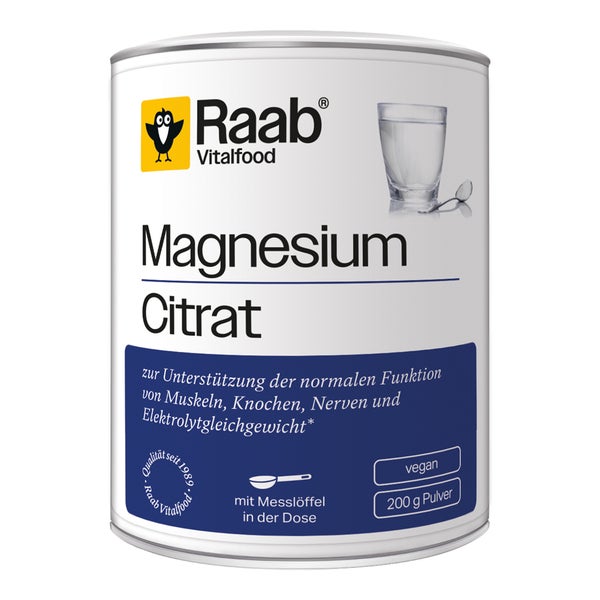 Raab Vitalfood® Magnesiumcitrat Pulver 200 g