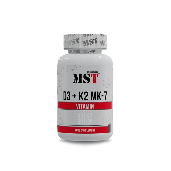 Vitamin D3 + K2  MK7 60 Caps 60 St
