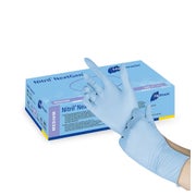 Produktabbildung: Meditrade Nitril NextGen Untersuchungshandschuhe blau Gr. M 100 P