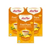 Yogi Tea - Feel Pure mit Zitrone Bio Kräutertee | 3 x 30,6g 3x17 St