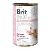 BRIT Veterinary Diet Hypoallergenic Salmon, Pea Nassfutter für Hunde 0,4 kg