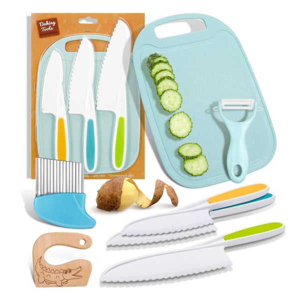 7 Stück Kinderküchenmesser Set Montessori Messer 1 St