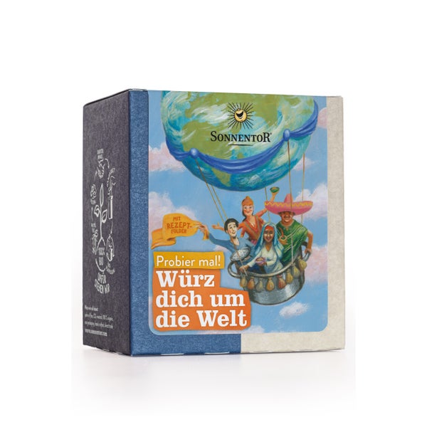 Würz dich um die Welt Probier mal! Bio Packung 50 g – 10 internationale Bio-Gewürzmischungen