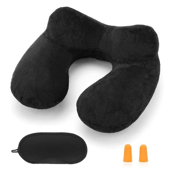 Aufblasbares Nackenkissen Reisekissen ergonomische 1 St