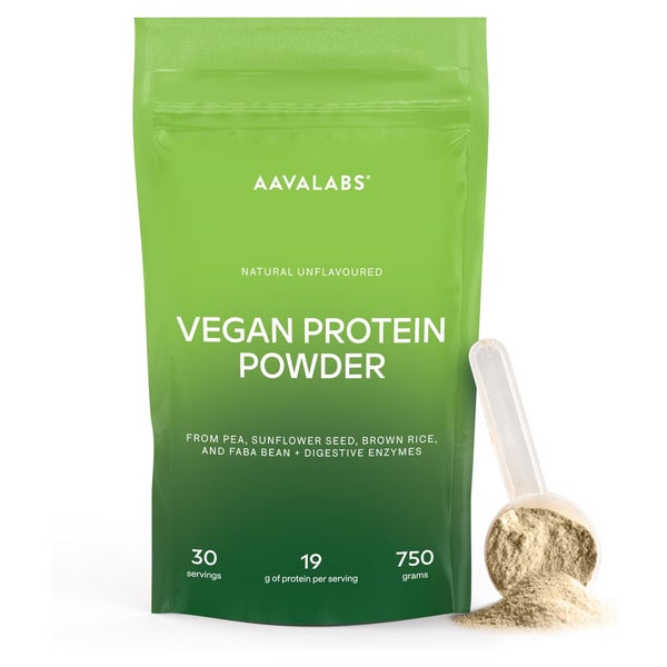 Aavalabs Veganes Proteinpulver neutral 19 g Protein, 750 g 750 g