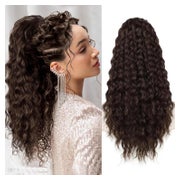 Pferdeschwanz Haarteil Ponytail Kordelzug 45cm Afro lockig D 1 St