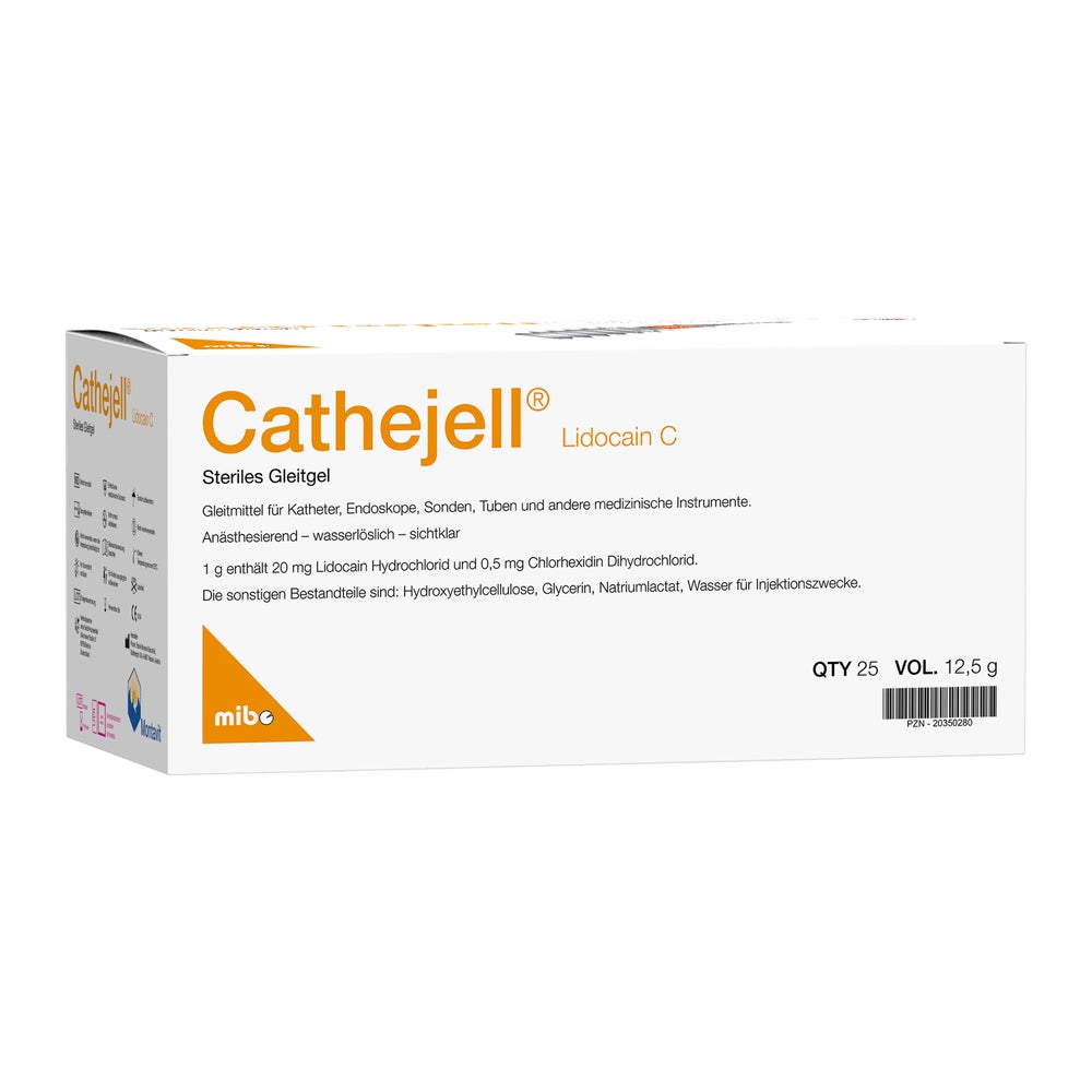 Cathejell Lidocain C Steriles Gleitgel Zhs 12,5 G 25 St