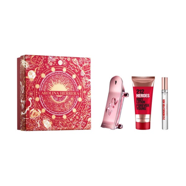 Carolina Herrera 212 Heroes For Her EdP 80ml Set 3 Artikel Christmas 2023 0,003 l
