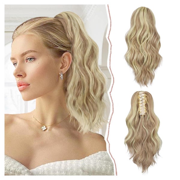 Pferdeschwanz Haarteil Clip Ponytail Hellbraun Gemischt Blei 1 St