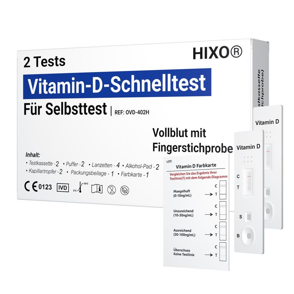 HIXO Vitamin D Mangel Selbsttest – Schnelltest 2 St
