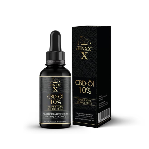Jinxx® X - CBD-Öl 10 % – Klarer Kopf, ruhige Seele 10 ml
