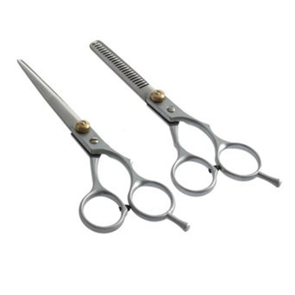 UNIQ Professionelles Friseurscheren-Set, Silber (2-teilig)