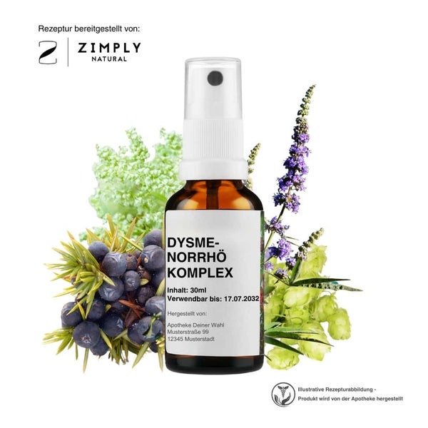 Zimply Natural DYSMENORRHOE KOMPLEX - Pflanzbasierte Rezeptur 30 ml