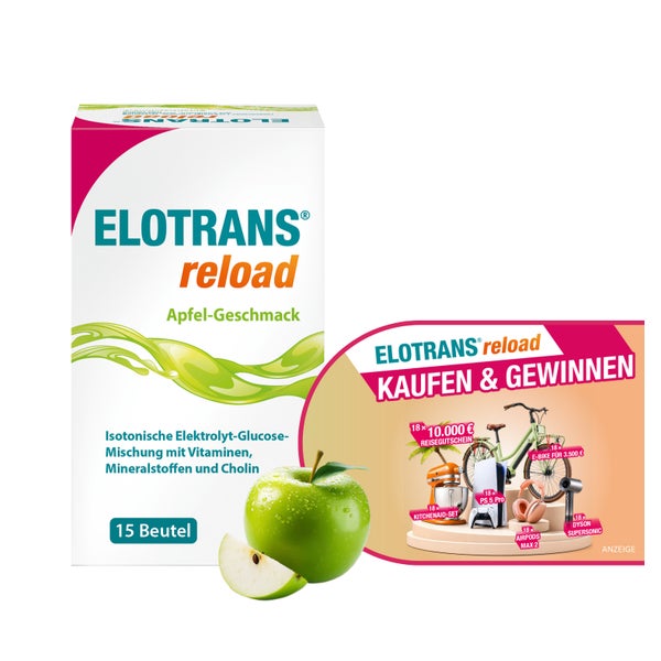 Elotrans Reload Elektrolyt-pulver Apfel Btl. 15X7,45 g
