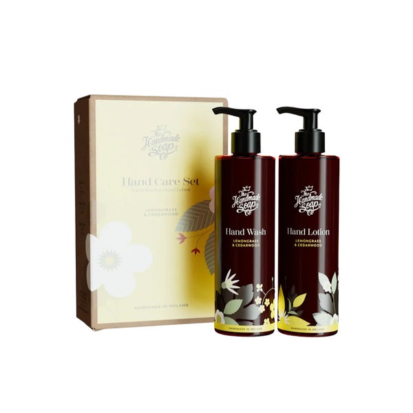 Handmade Soap Company Geschenkset Handseife & Handlotion Zitronengras  Set