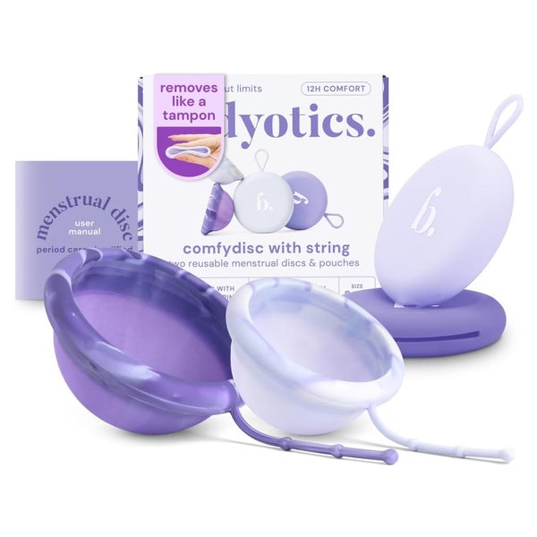 Bodyotics Menstruationsscheibe Wiederverwendbar S & L Lila 2 St