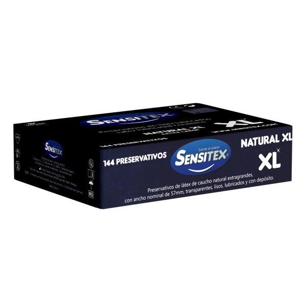 «Natural XL» größere, vegane Kondome aus Spanien, Vorratsbox (144 Kondome) 144 St