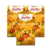 YOGI TEA - Pumpkin Chai Bio Gewürztee | 3 x 32,3g 3x17 St