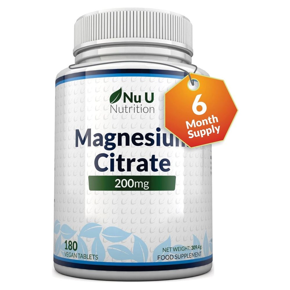 Nu U Nutrition Magnesiumcitrat 200mg 180 St