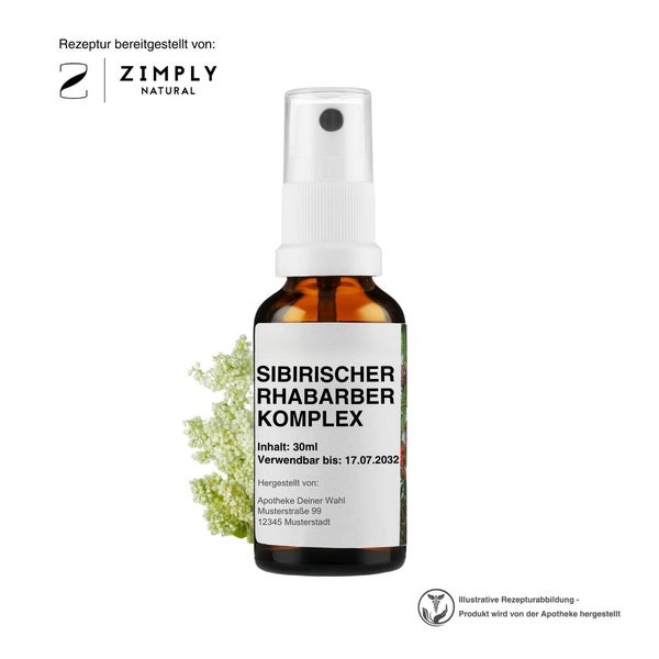 Zimply Natural SIB. RHABARBER KOMPLEX - Pflanzbasierte Rezeptur 30 ml