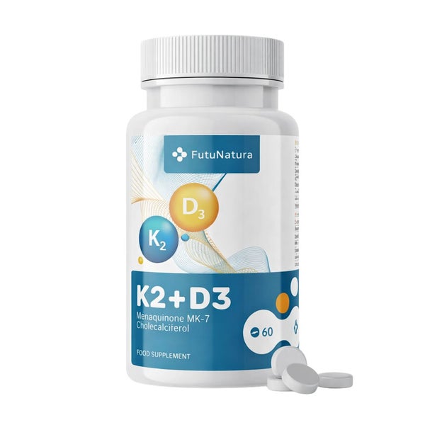 FutuNatura Vitamin K2 + D3 für gesunde Knochen 60 St